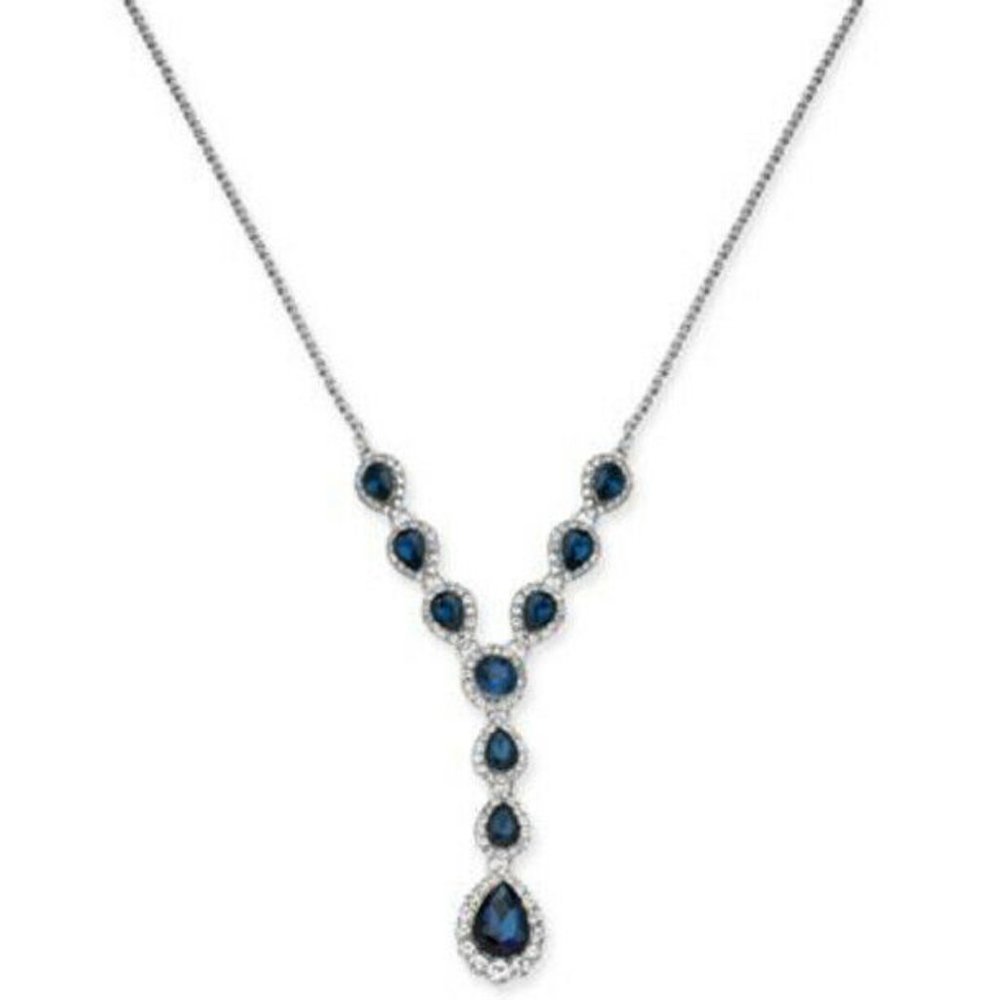 NEW Exquisite Crystal & Stone Lariat Necklace by Charter Club - Picture 1 of 1
